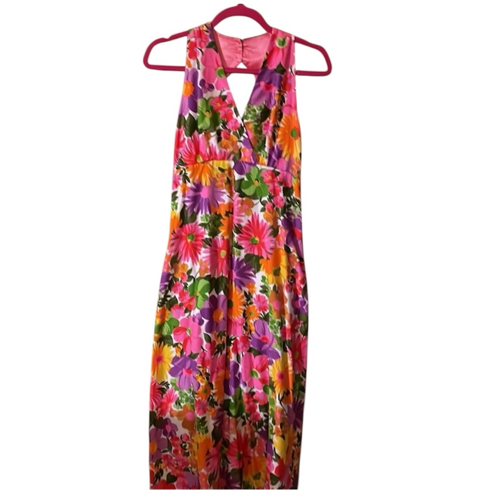Basila vintage Gorgeous floral maxi summer dress WITH pockets 💕(mlb)